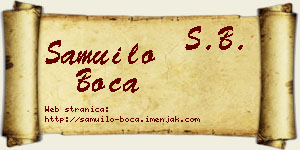 Samuilo Boca vizit kartica